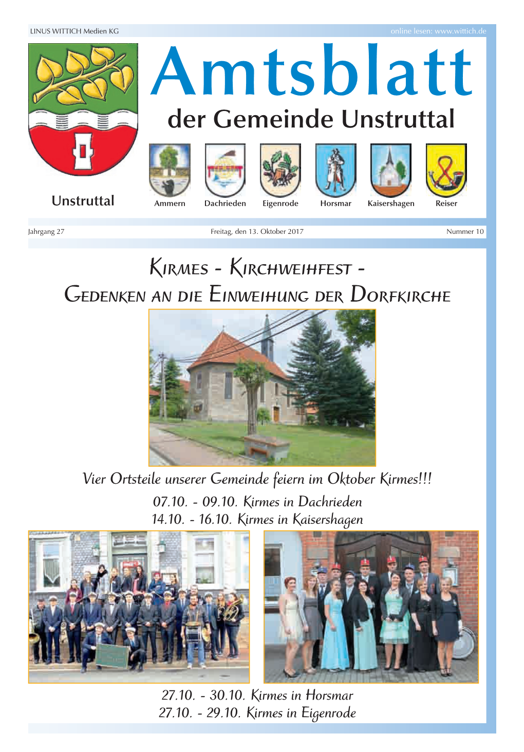 Amtsblatt Der Gemeinde Unstruttal