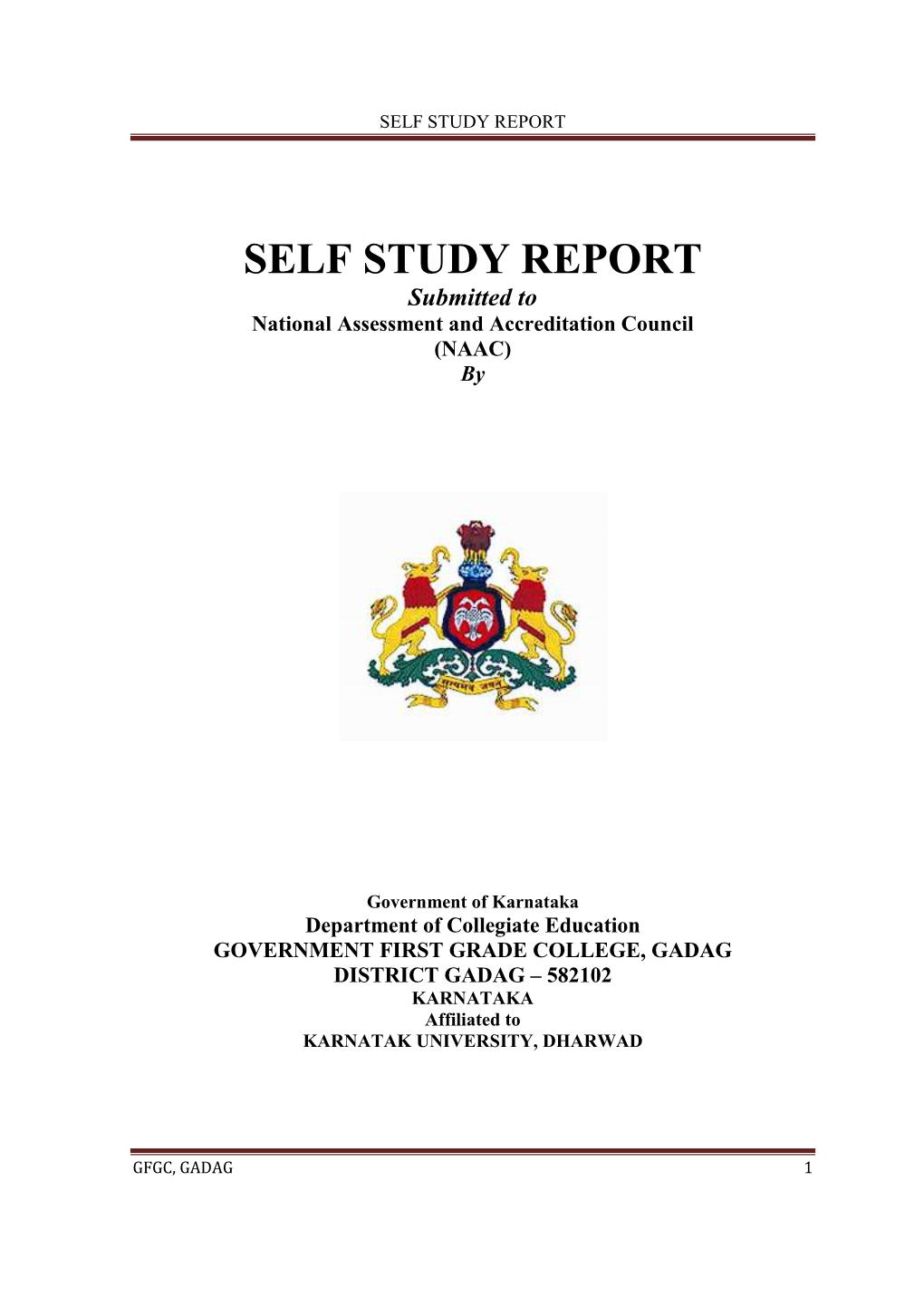 Self Study Report