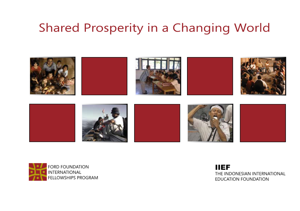 Shared Prosperity in a Changing World