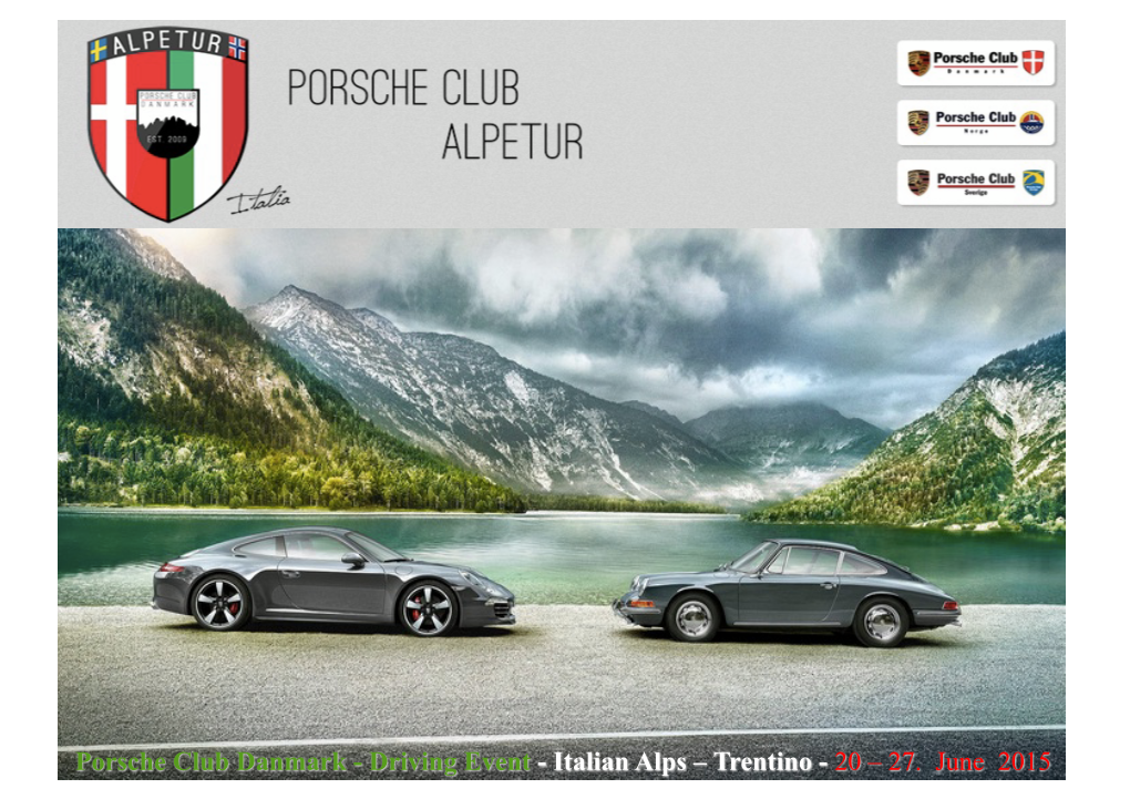 Driving Event - Italian Alps – Trentino - 20 – 27