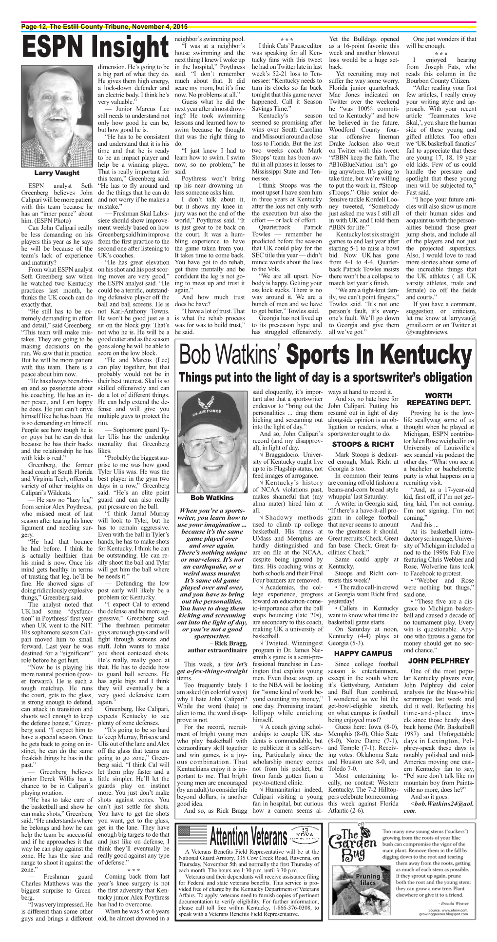 Bob Watkins' Sports in Kentucky