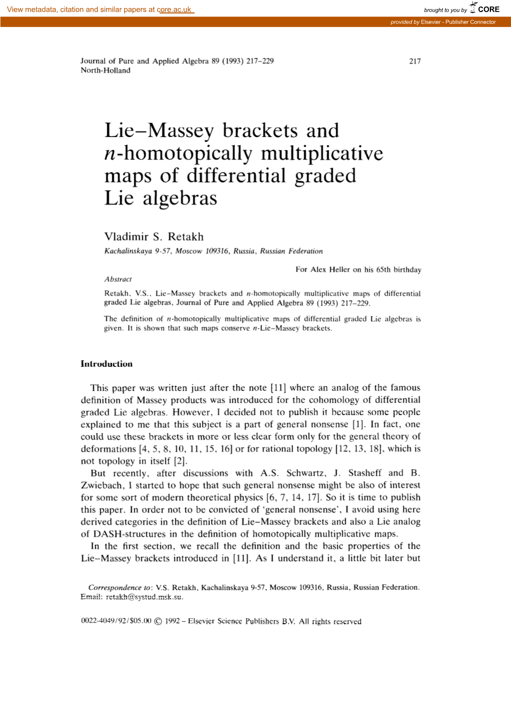 Lie-Massey Brackets and N-Homotopically Multiplicative Maps of Differential Graded Lie Algebras