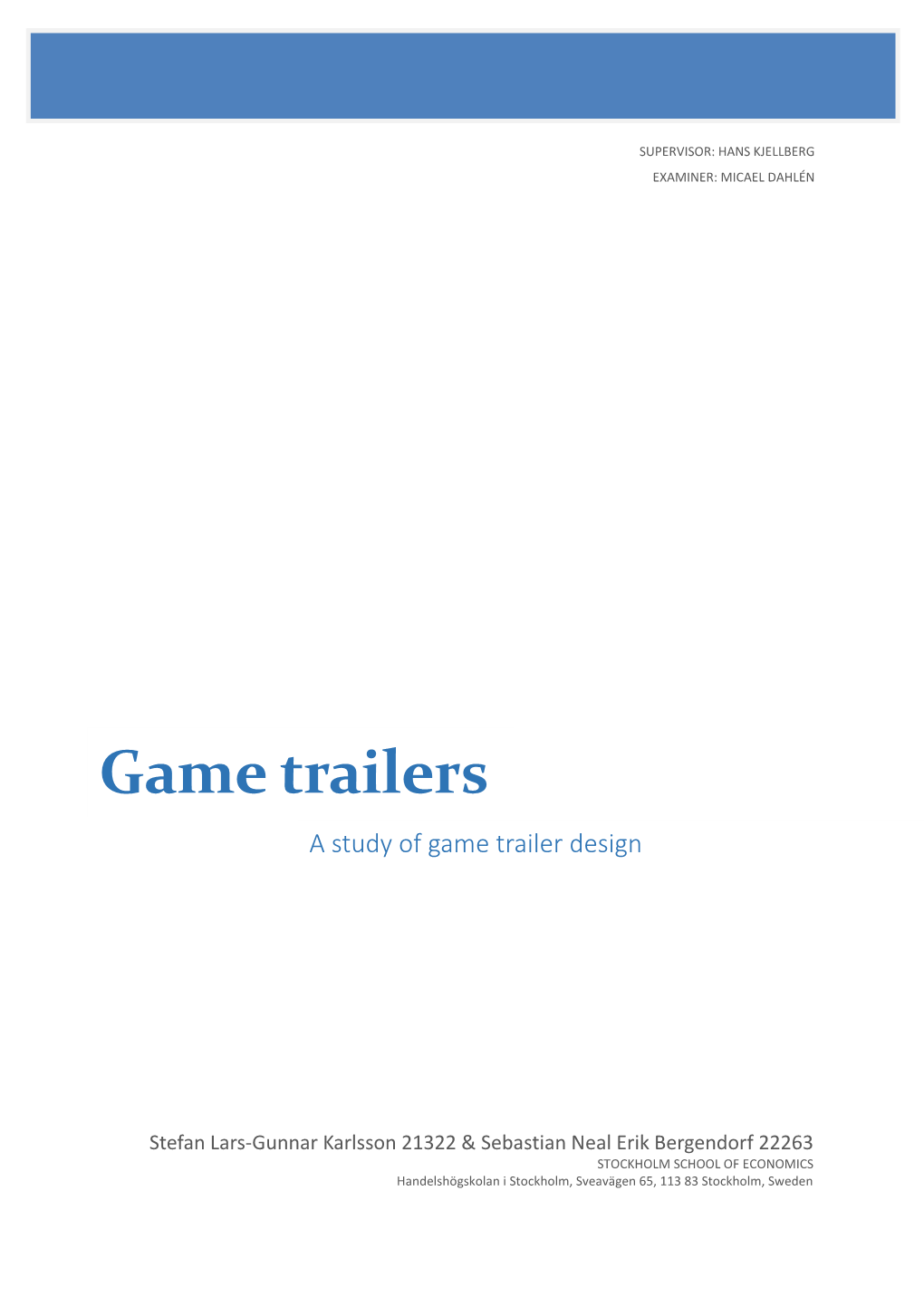 Game Trailers