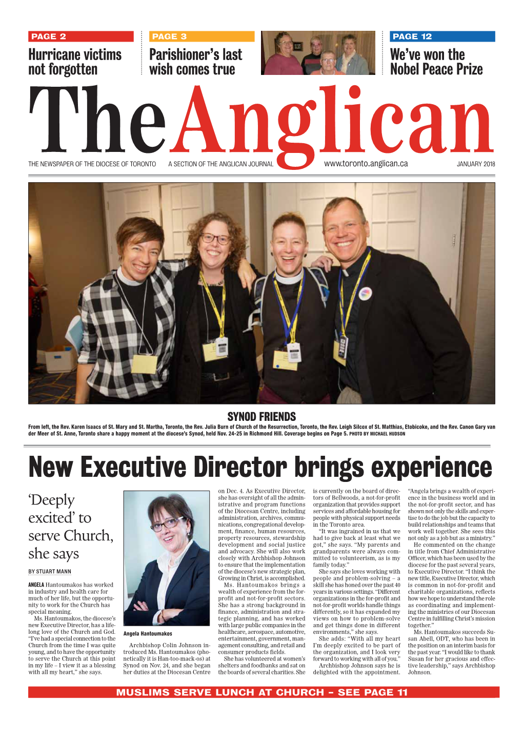January Issue of the Anglican Online