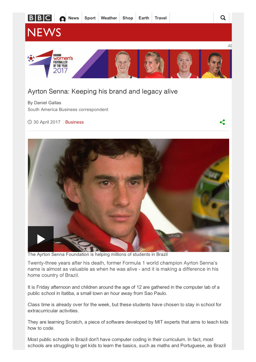 Ayrton Senna: Keeping His Brand and Legacy Alive