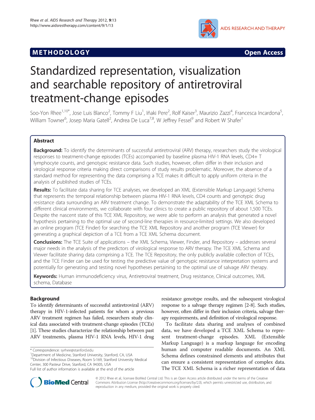 Standardized Representation, Visualization and Searchable