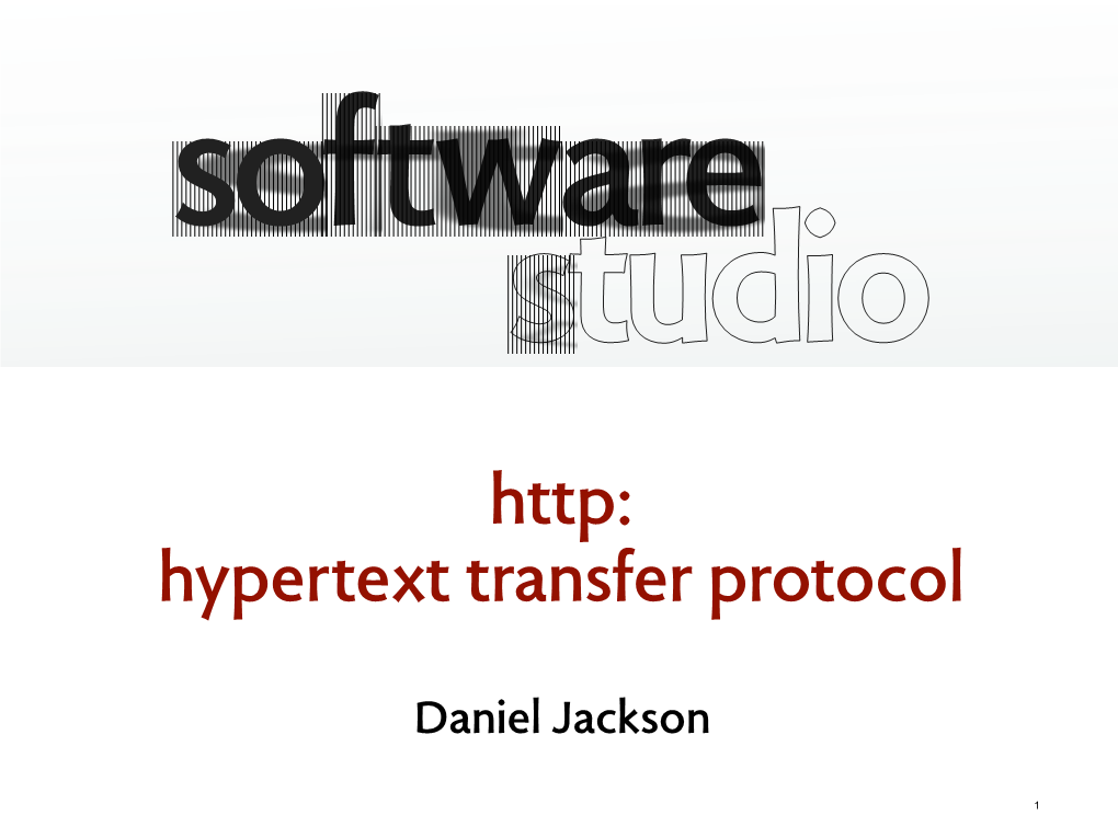 Http: Hypertext Transfer Protocol