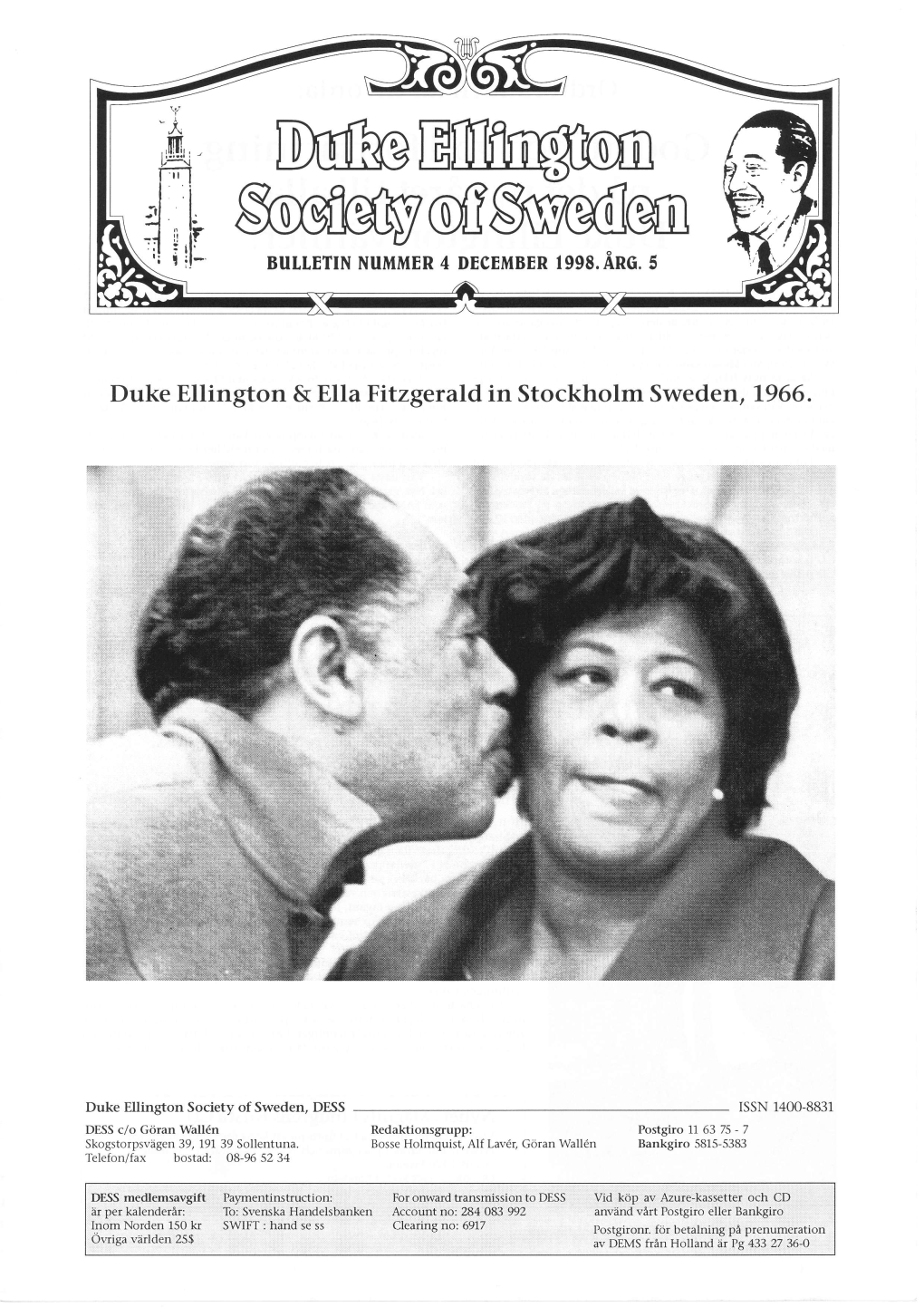 Duke Ellington & Ella Fitzgerald in Stockholm Sweden,1966