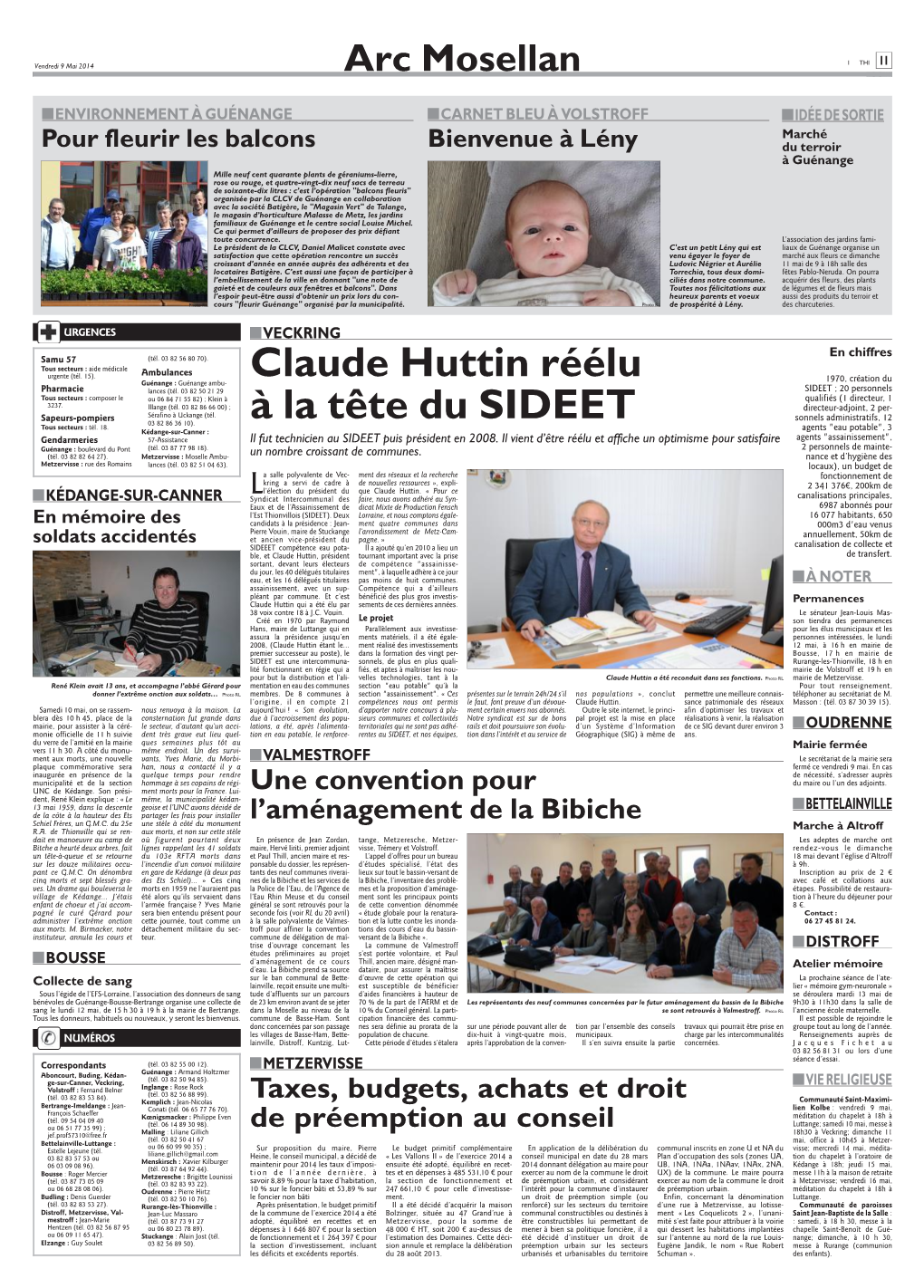 Claude Huttin Réélu À La Tête Du SIDEET