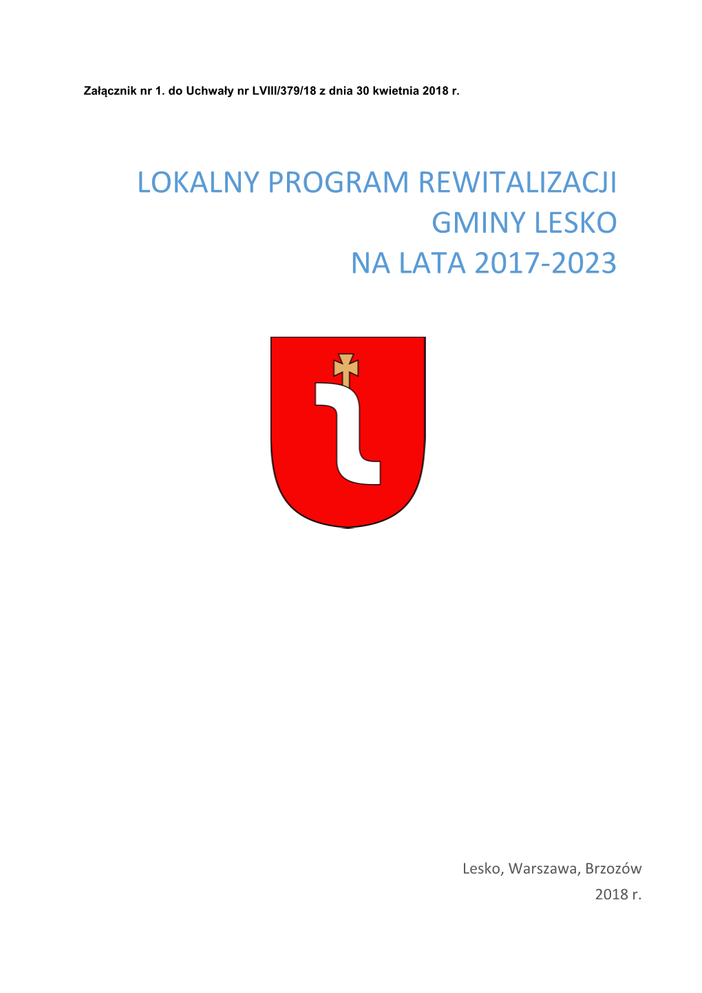 Lokalny Program Rewitalizacji Gminy Lesko Na Lata 2017-2023 *.Pdf