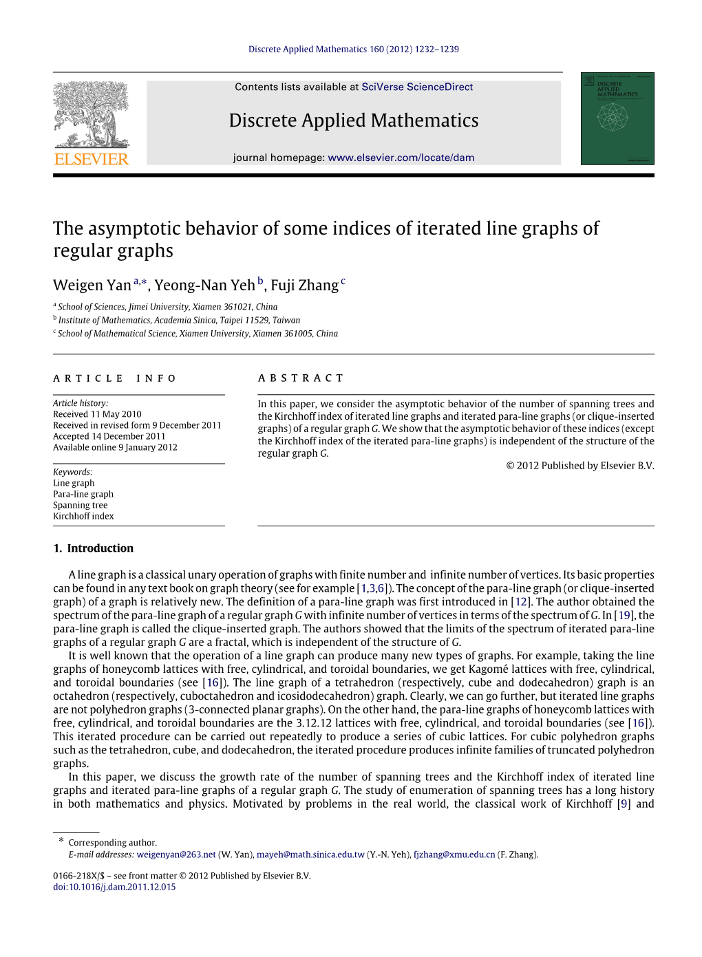 The Asymptotic Behavior of Some Indices of Iterated Line Graphs of Regular Graphs