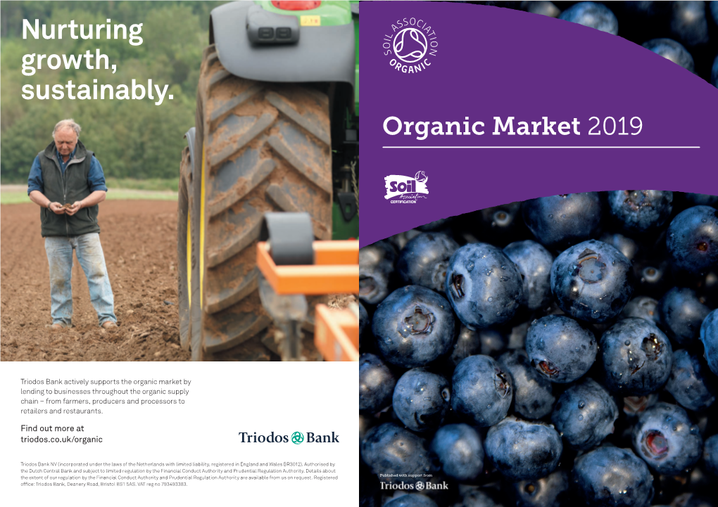 Nurturing Growth, Sustainably. Organic Market 2019