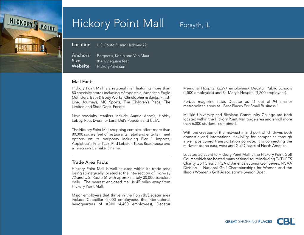 Hickory Point Mall Forsyth, IL