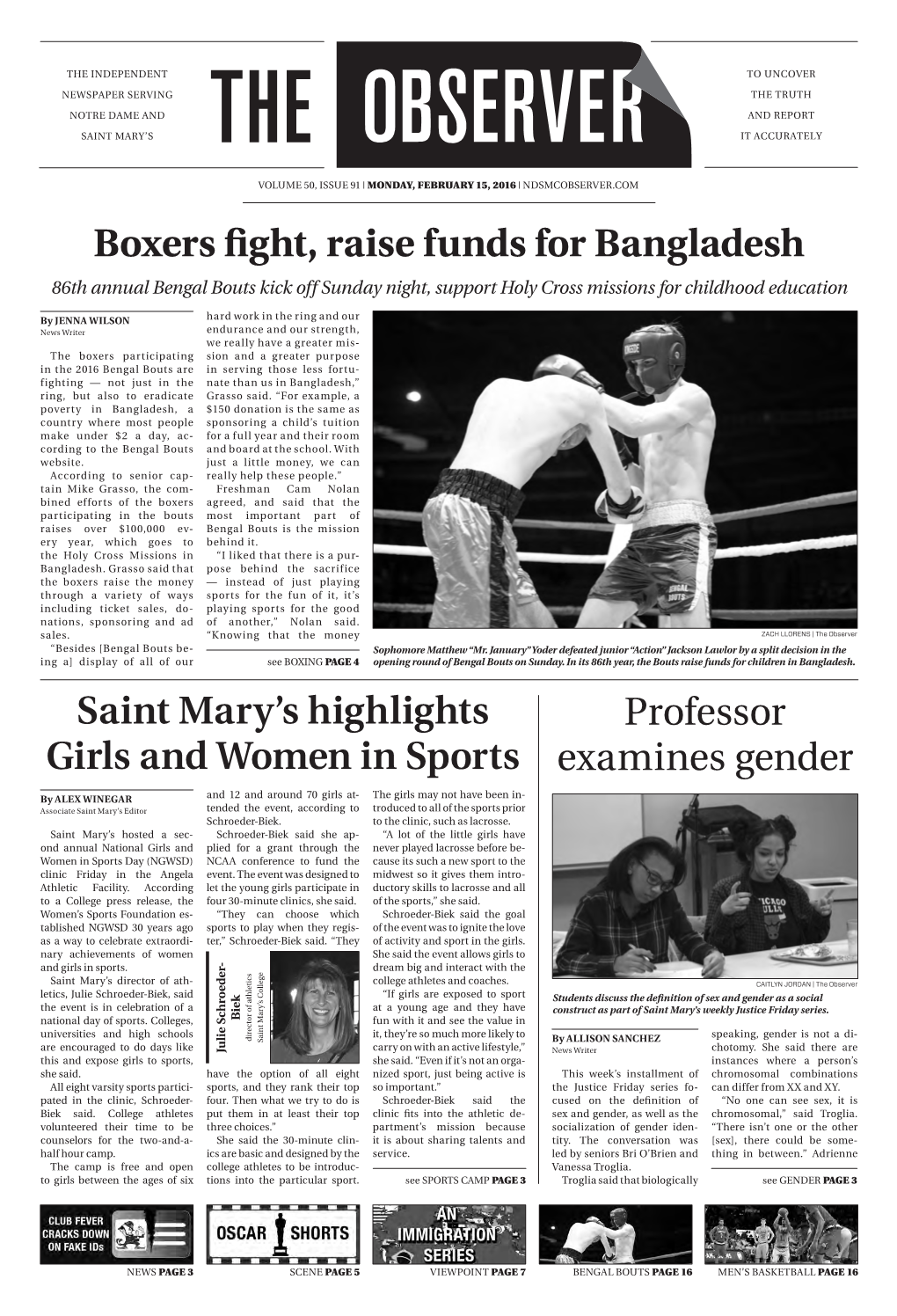 Boxers Fight, Raise Funds for Bangladesh Professor Examines