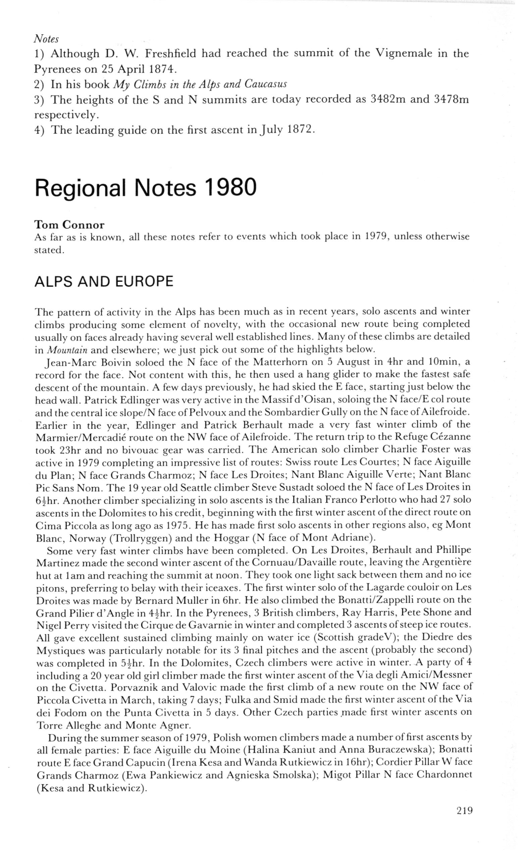 Regional Notes 1980