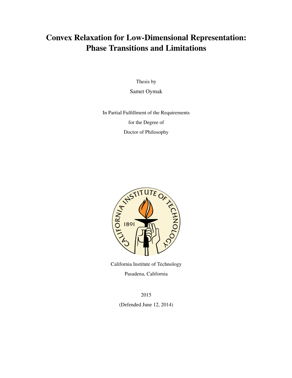 Convex Relaxation for Low-Dimensional Representation: Phase Transitions and Limitations