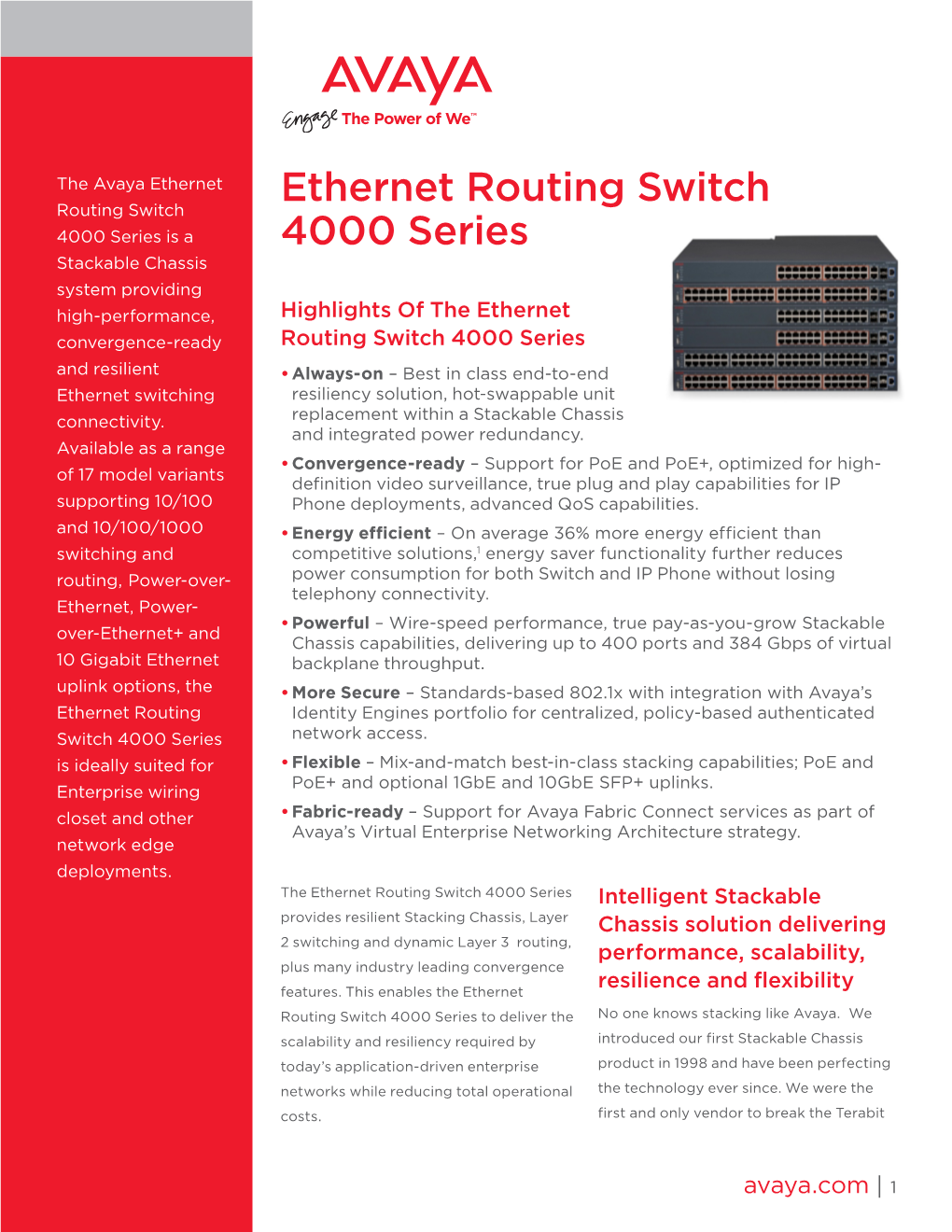 Ethernet Routing Switch 4000 Series