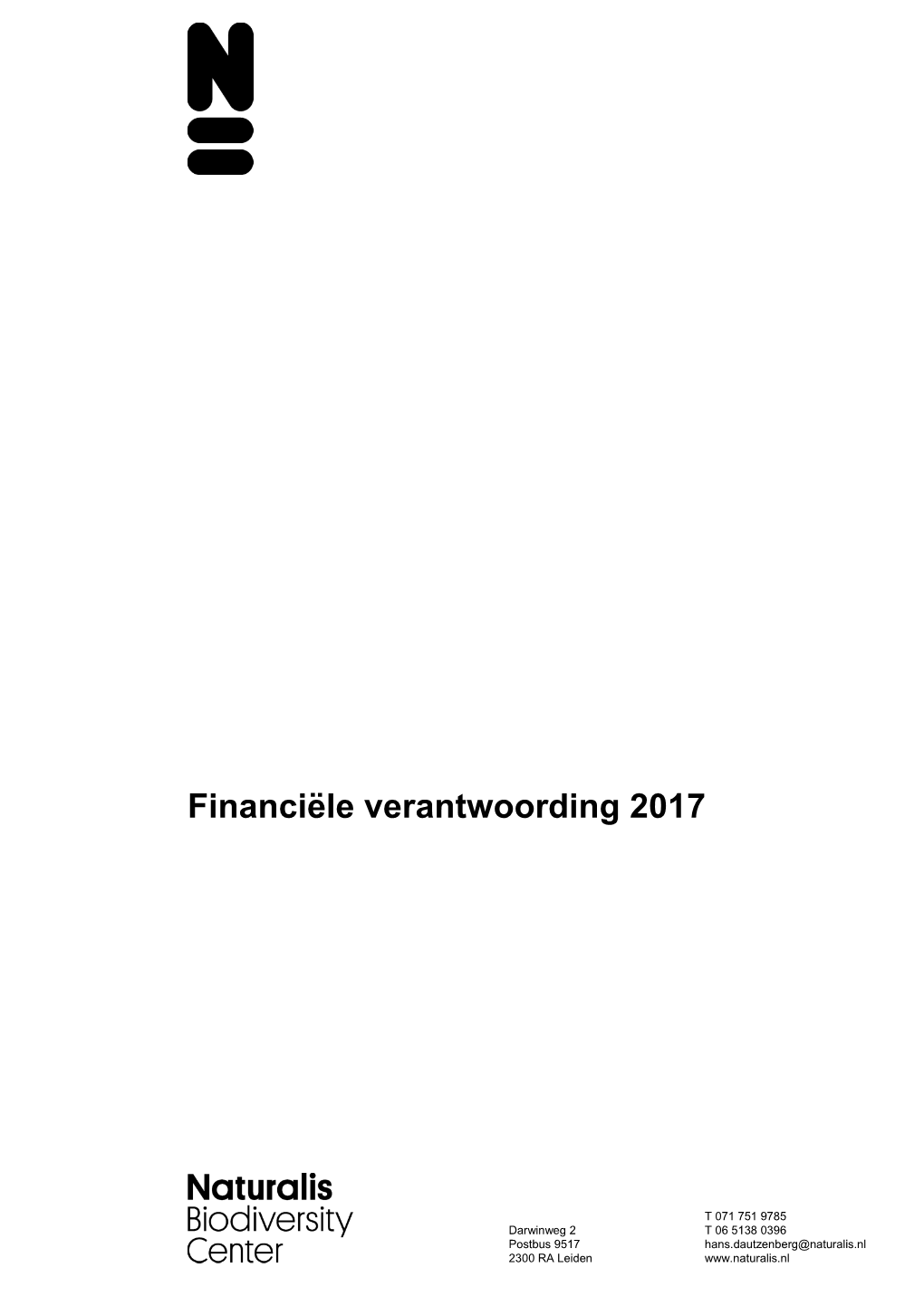 Financiële Verantwoording 2017