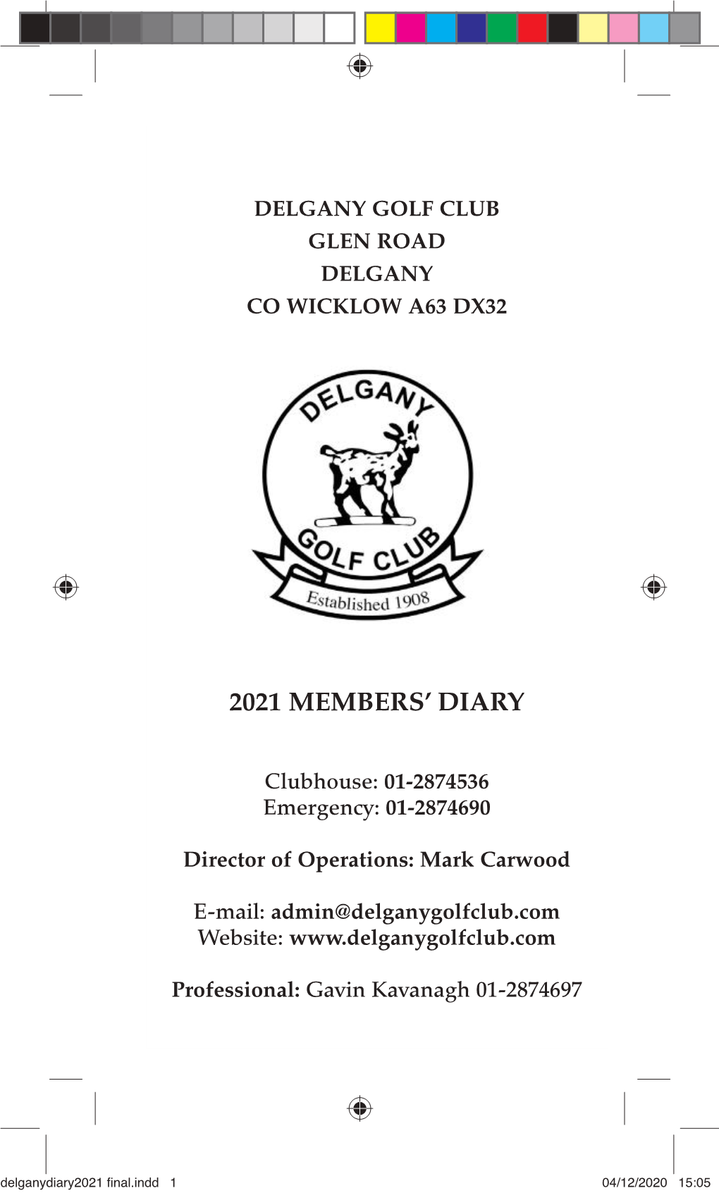 2021 Members' Diary