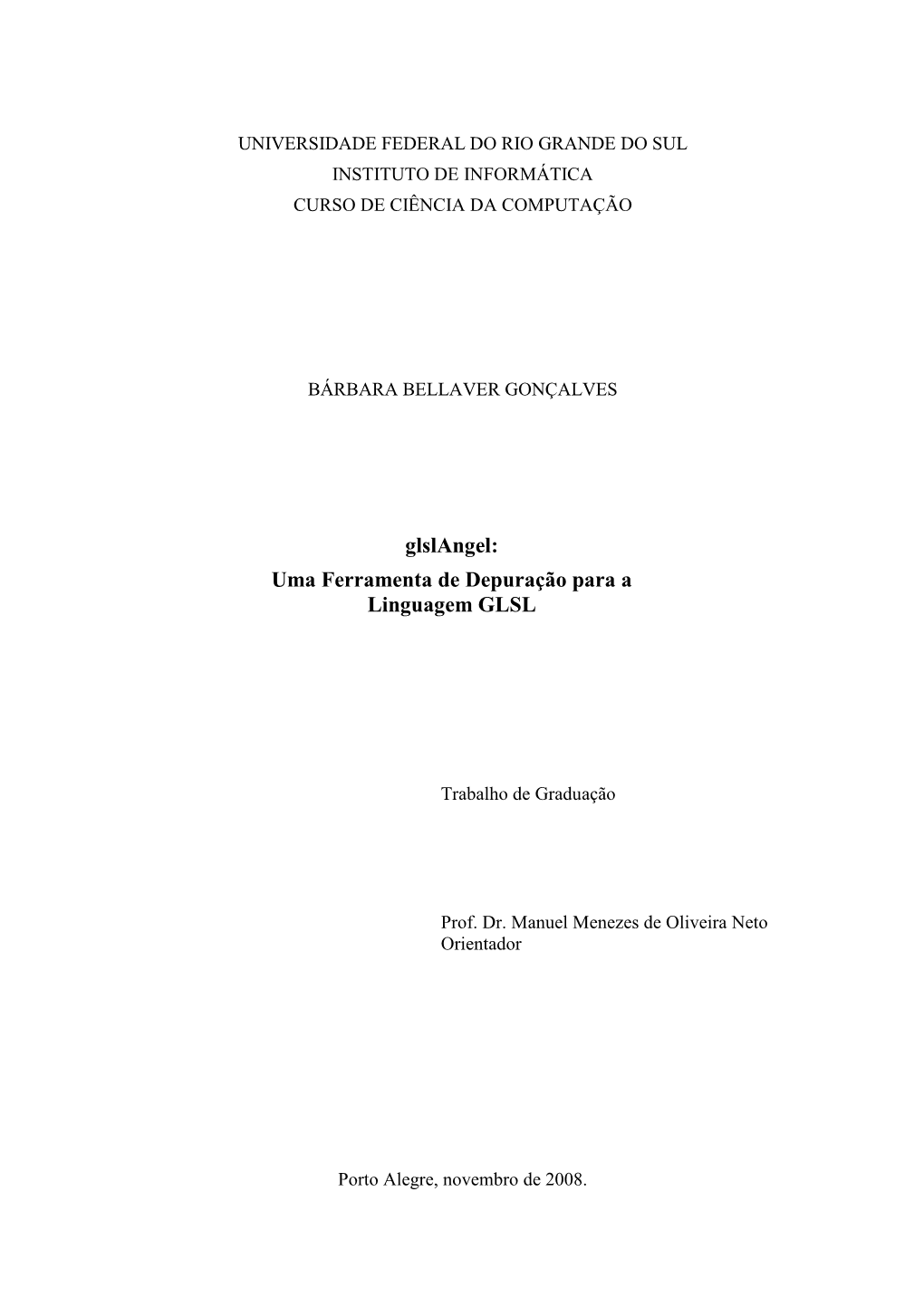 Trabalho De Conclusão Bárbara Bellaver Gonçalves