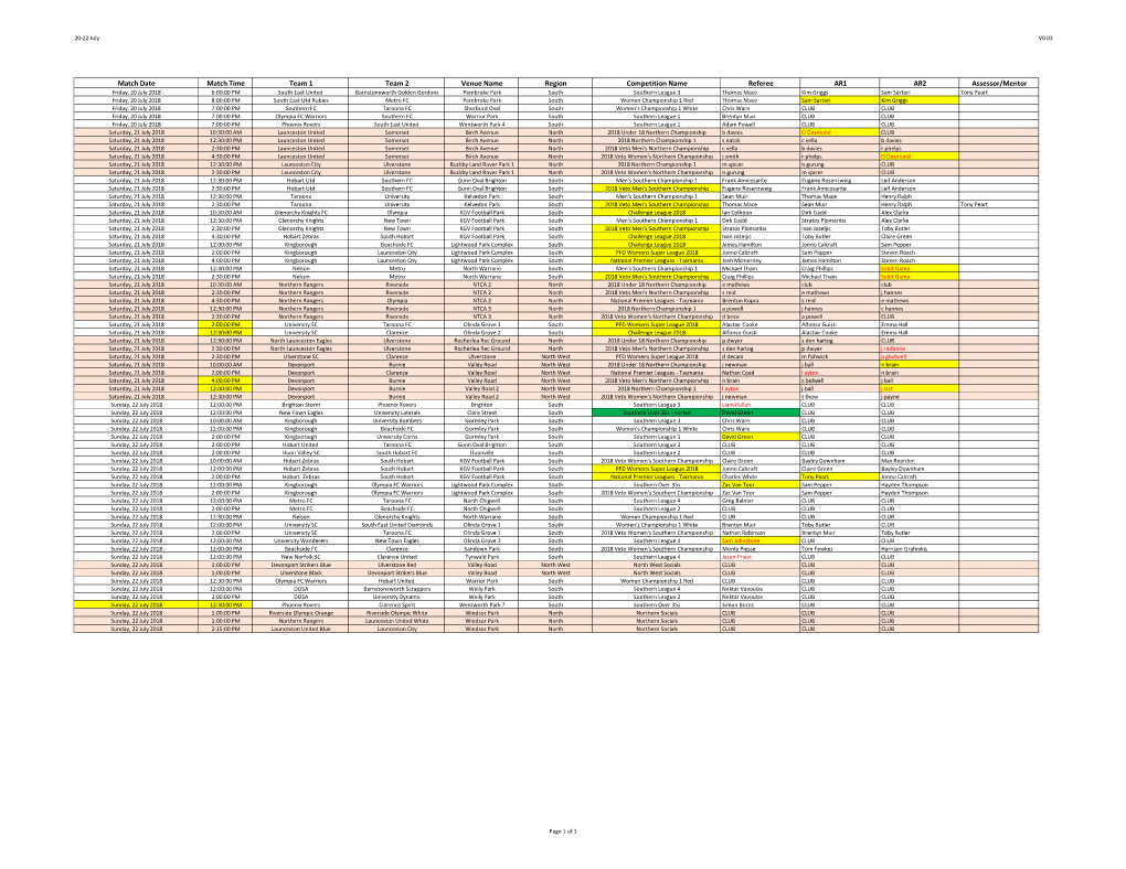 Copy of Fixtures 16-29 July V0.03.Xlsx