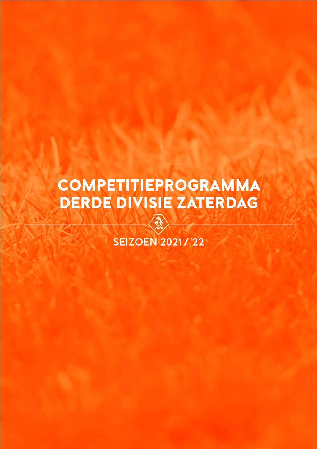 Competitieprogramma Derde Divisie Zaterdag