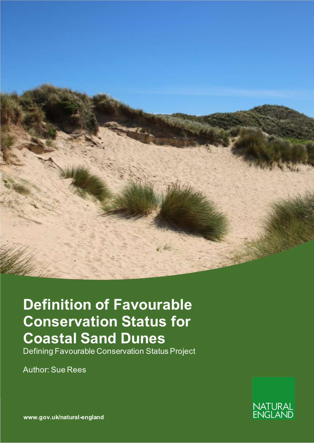 Definition of Favourable Conservation Status for Coastal Sand Dunes