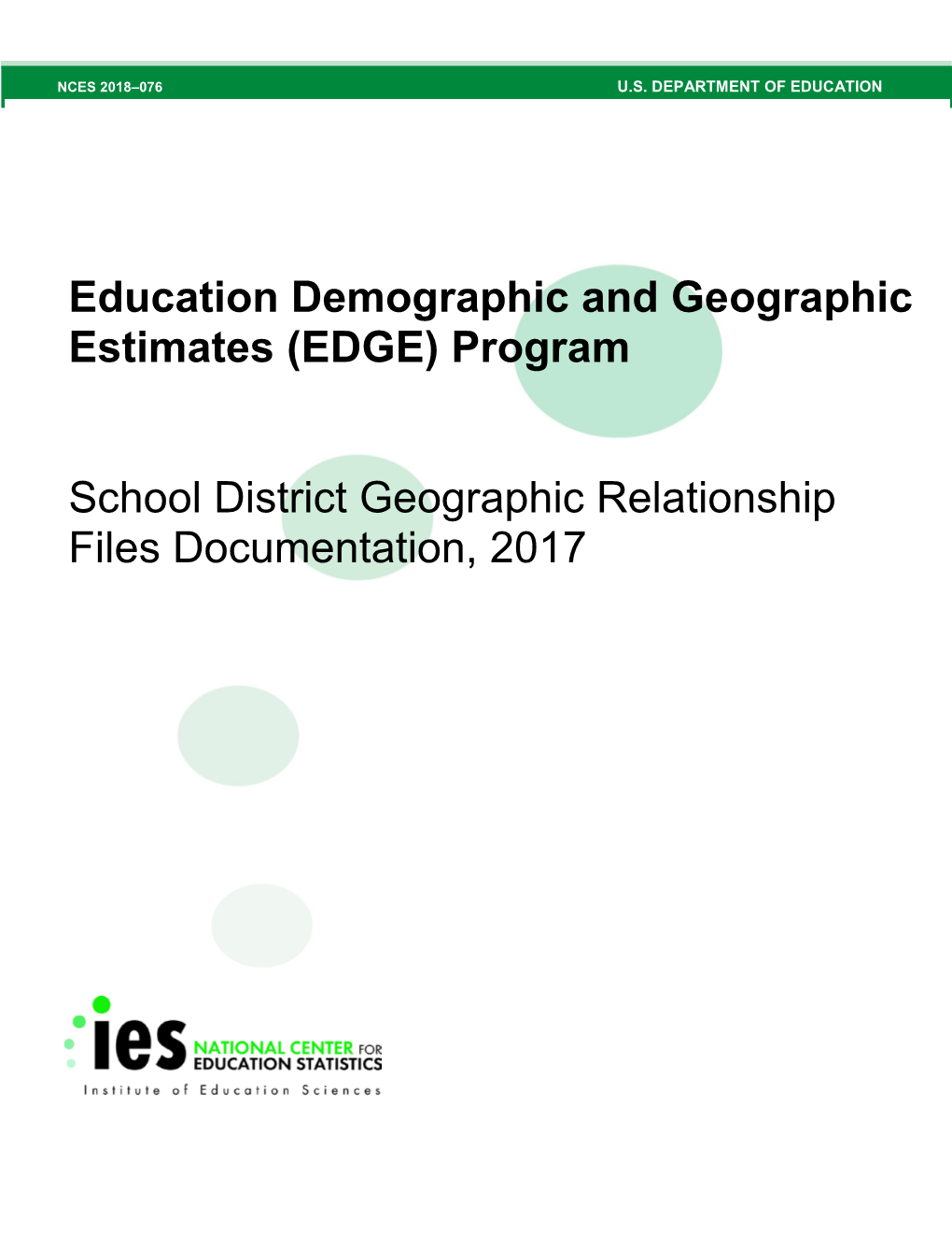 School District Geographic Relationship Files Documentation, 2017