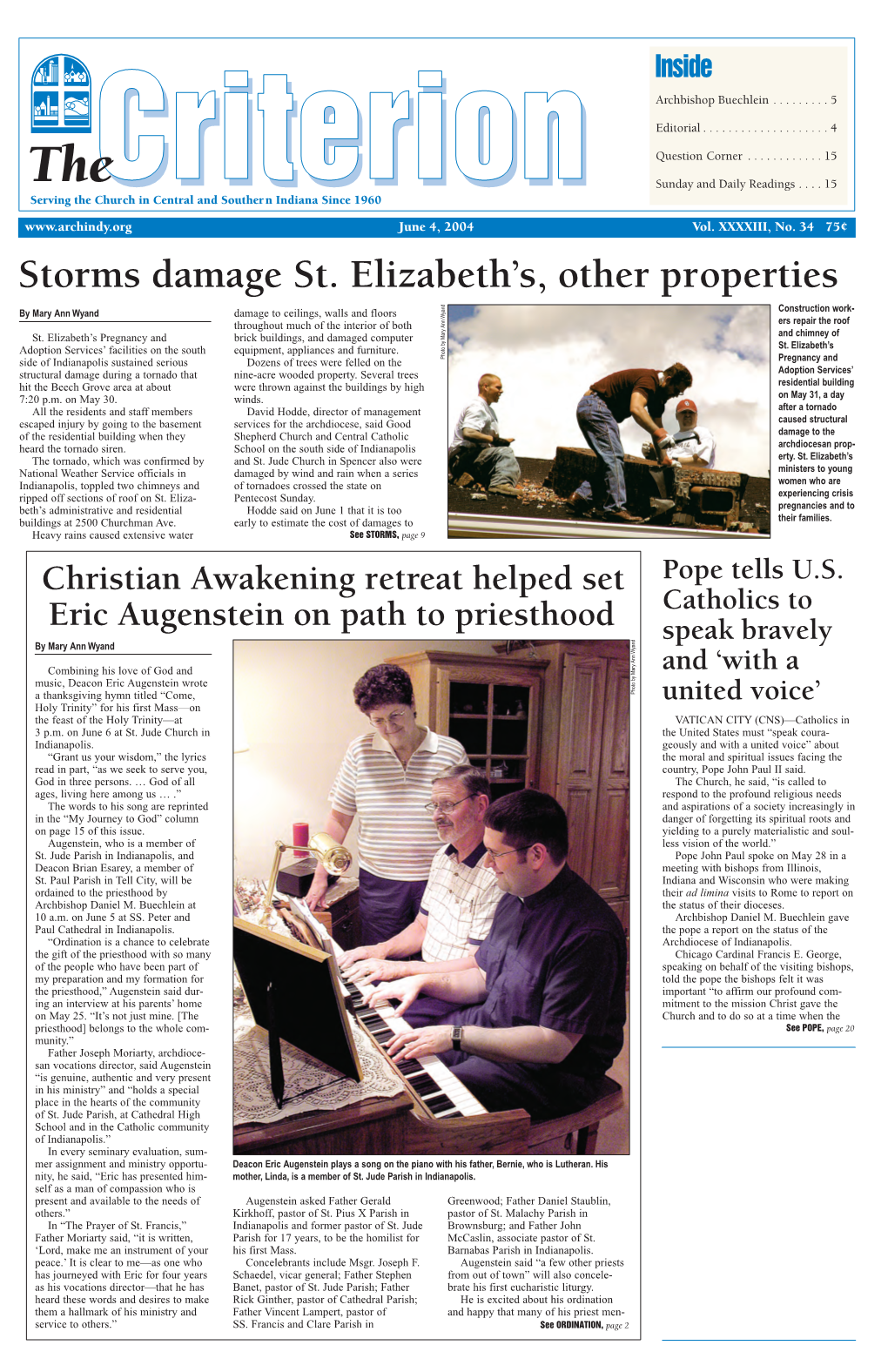 Storms Damage St. Elizabeth's, Other Properties