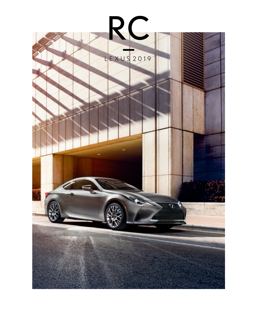 Brochure for 2019 Lexus RC