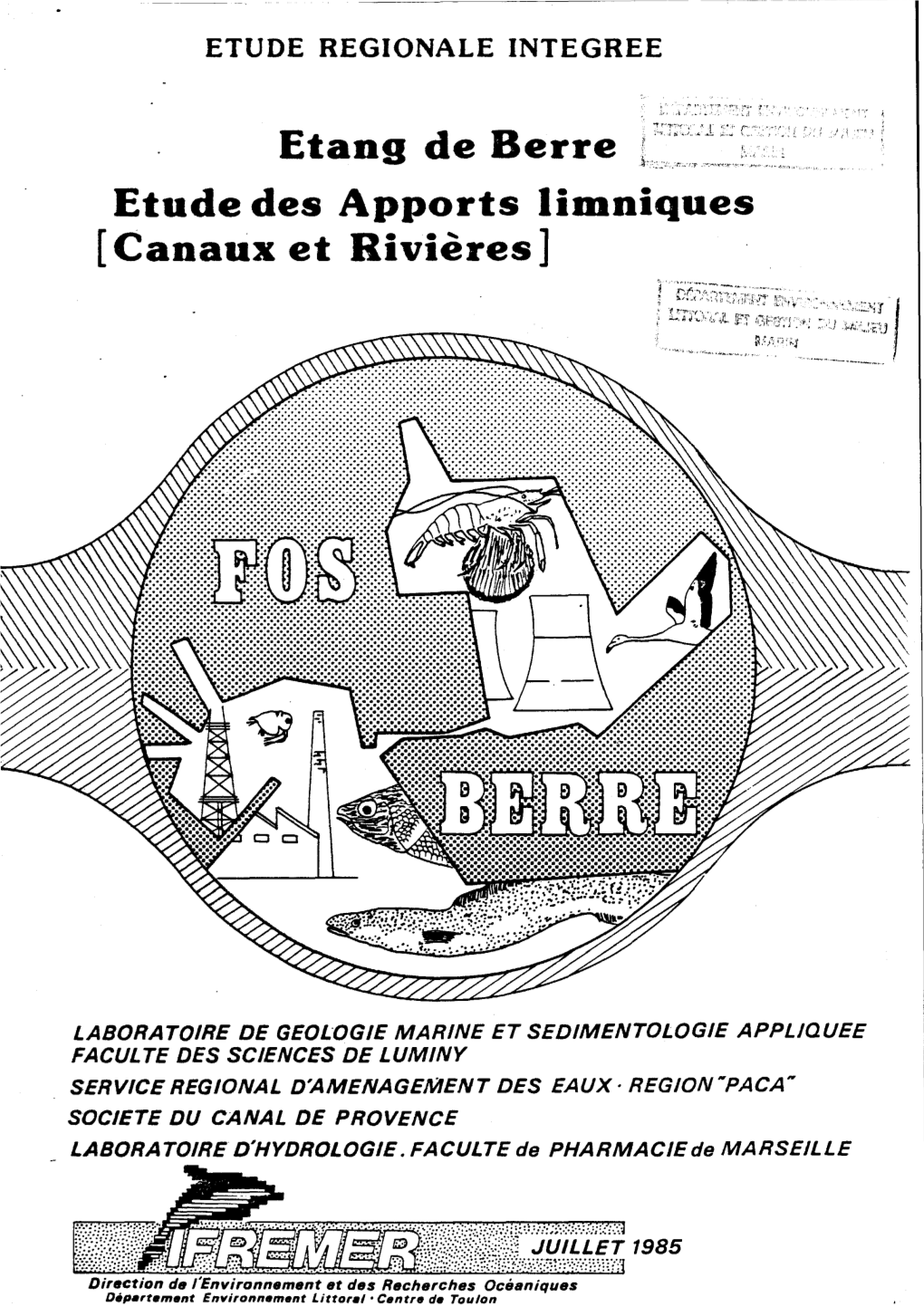 Etang De Berre Etude Des Apports Lidiniques [Canaux Et Rivières]