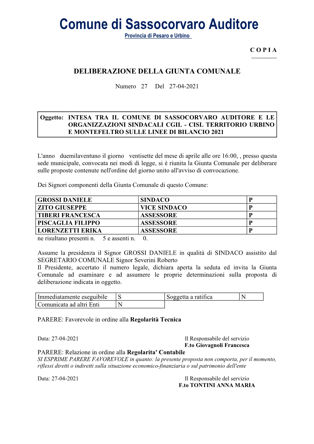 Comune Di Sassocorvaro Auditore Provincia Di Pesaro E Urbino