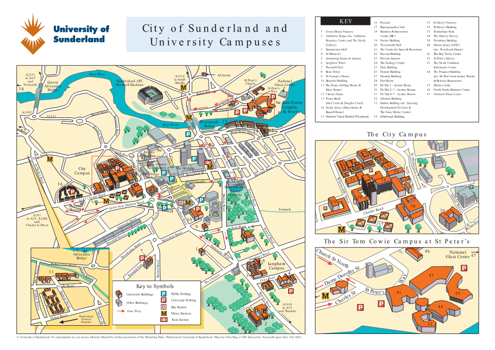 City of Sunderland and University Campuses