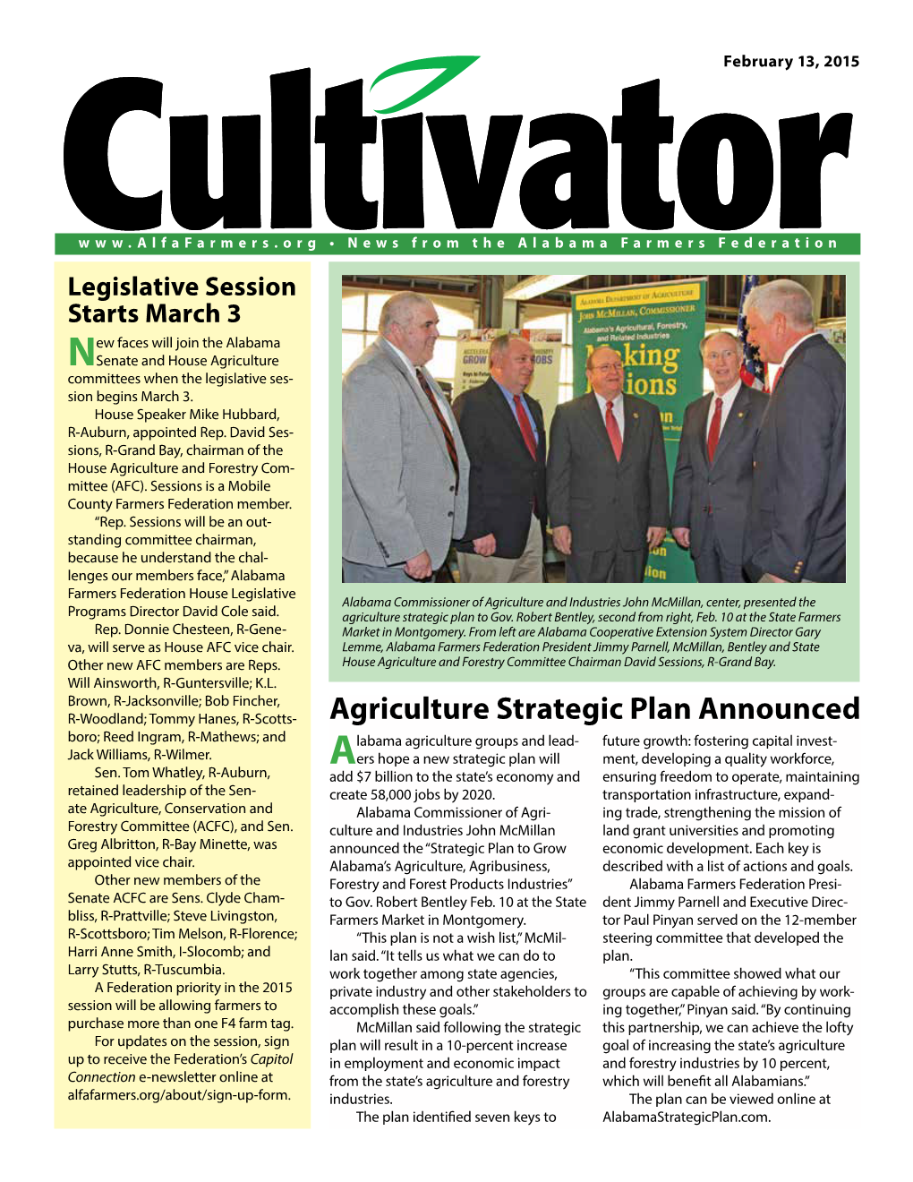 Agriculture Strategic Plan Announced