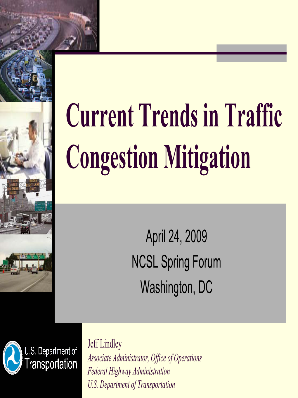 Current Trends in Traffic Congestion Mitigation