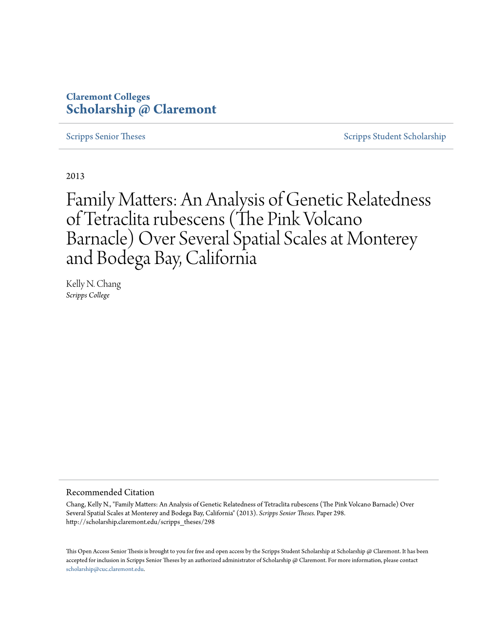 Family Matters: an Analysis of Genetic