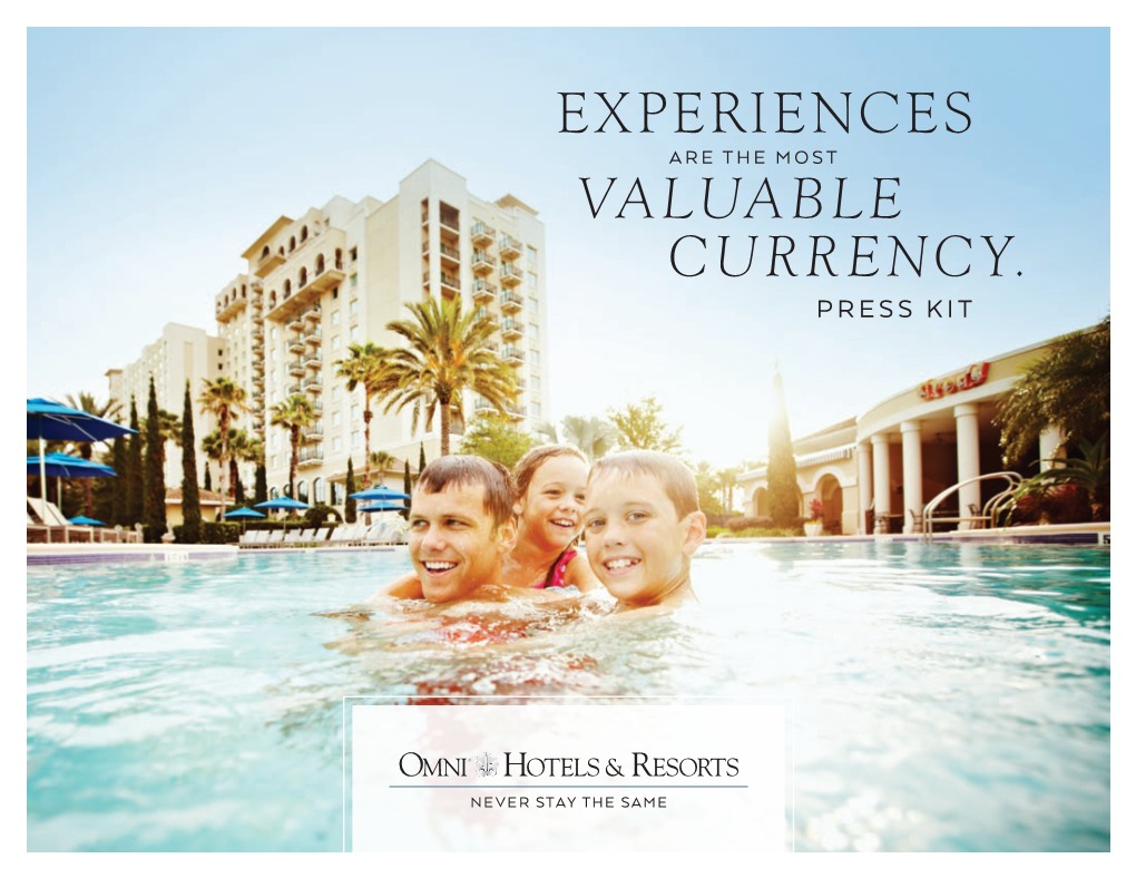 Experiences Valuable Currency
