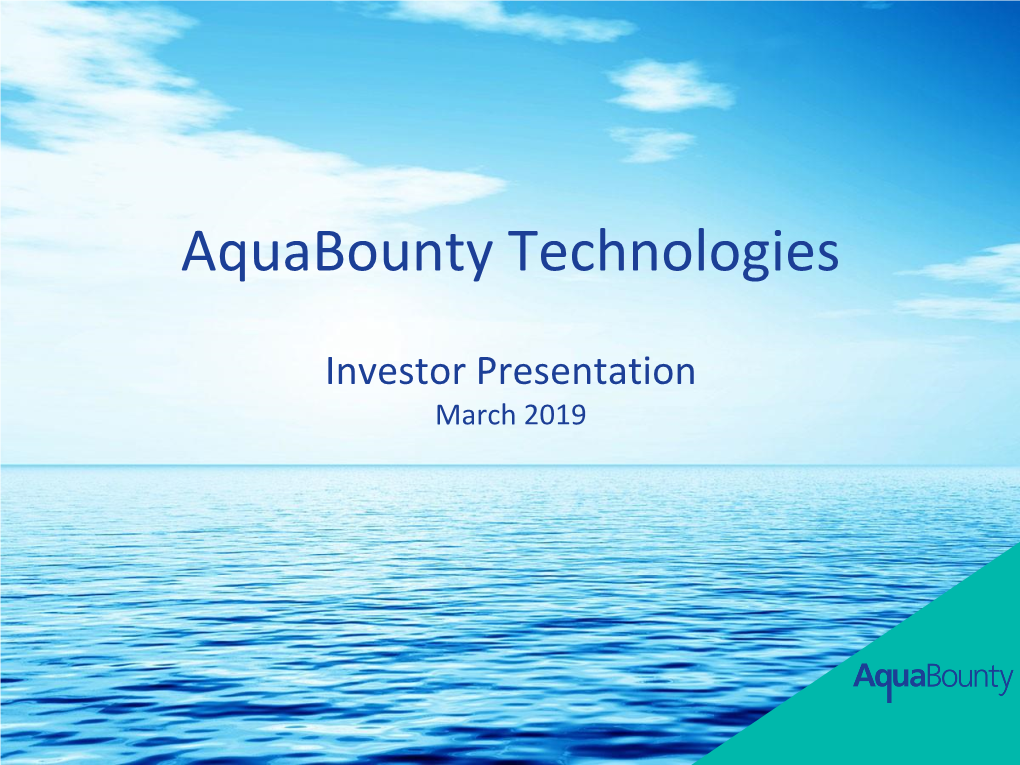 Aquabounty Technologies