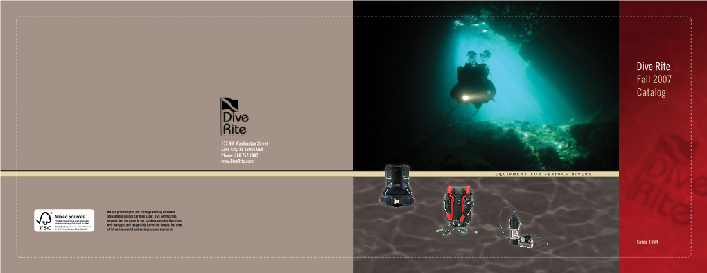 Dive Rite Fall 2007 Catalog