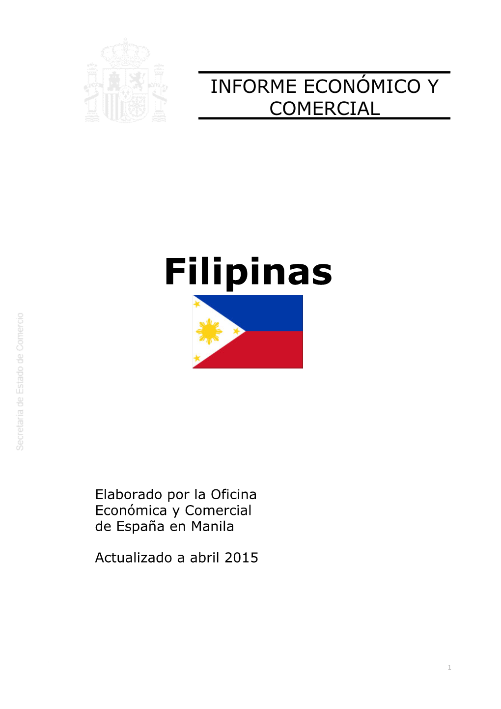 Informe Económico Y Comercial Filipinas