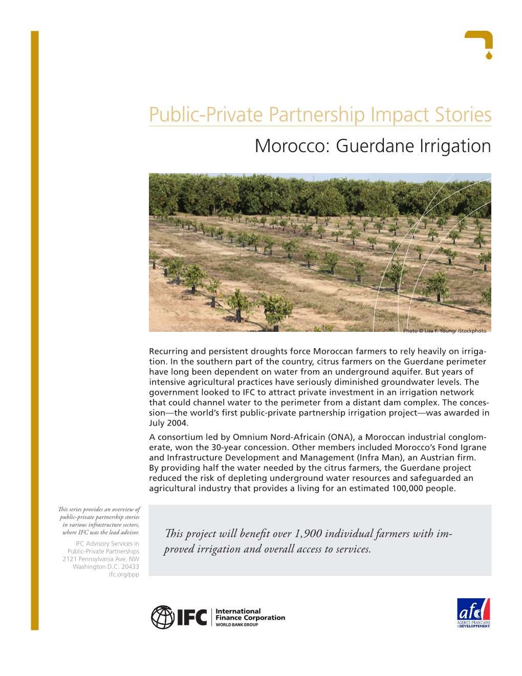 Morocco: Guerdane Irrigation