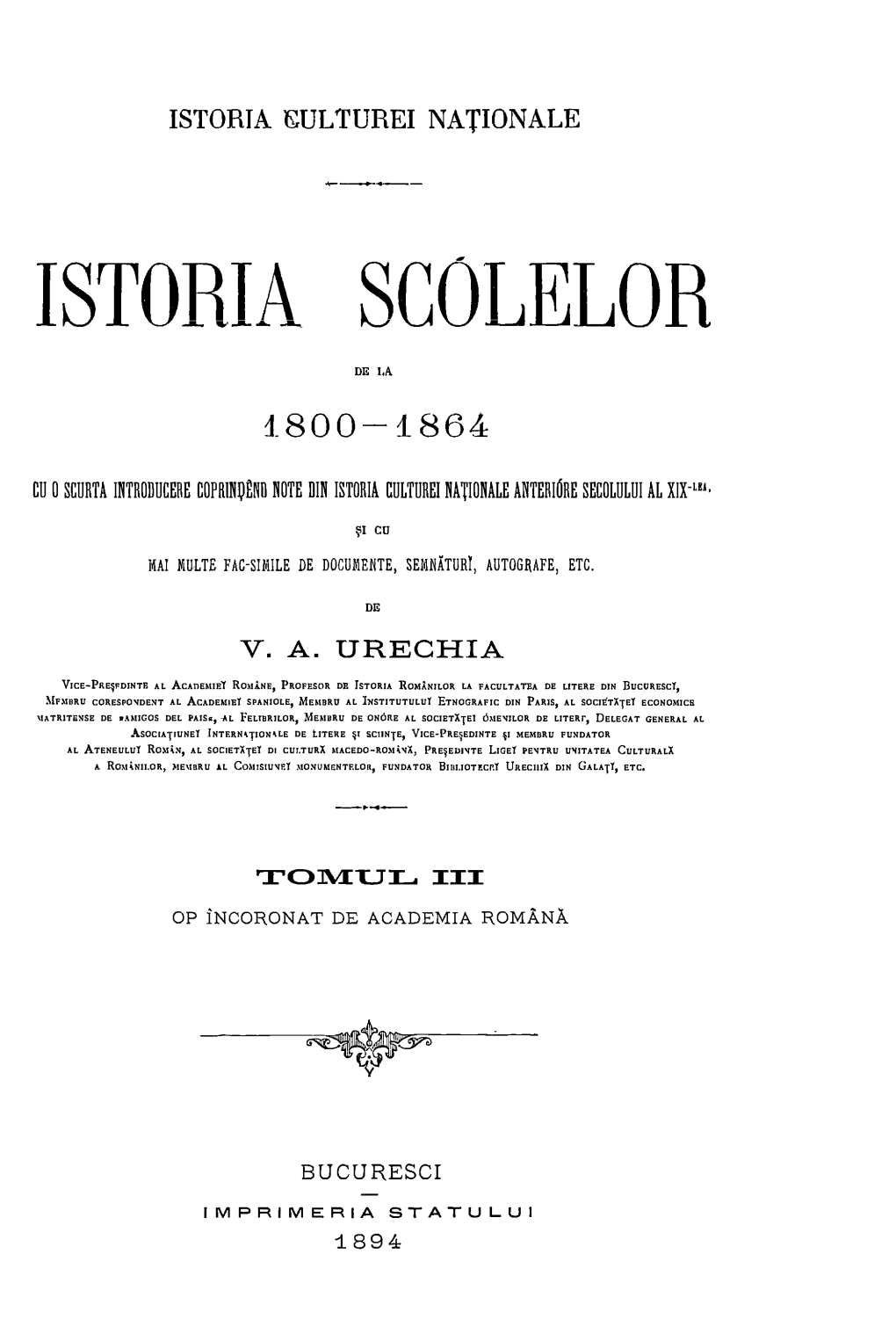 Istoria Scol Mor