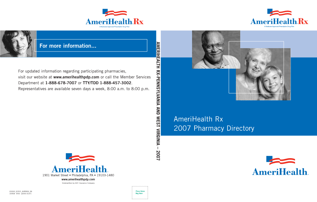 FINAL FALL 2006 AMERIHEALTH RX PA & WV PHARMACY12-12-06.Sv