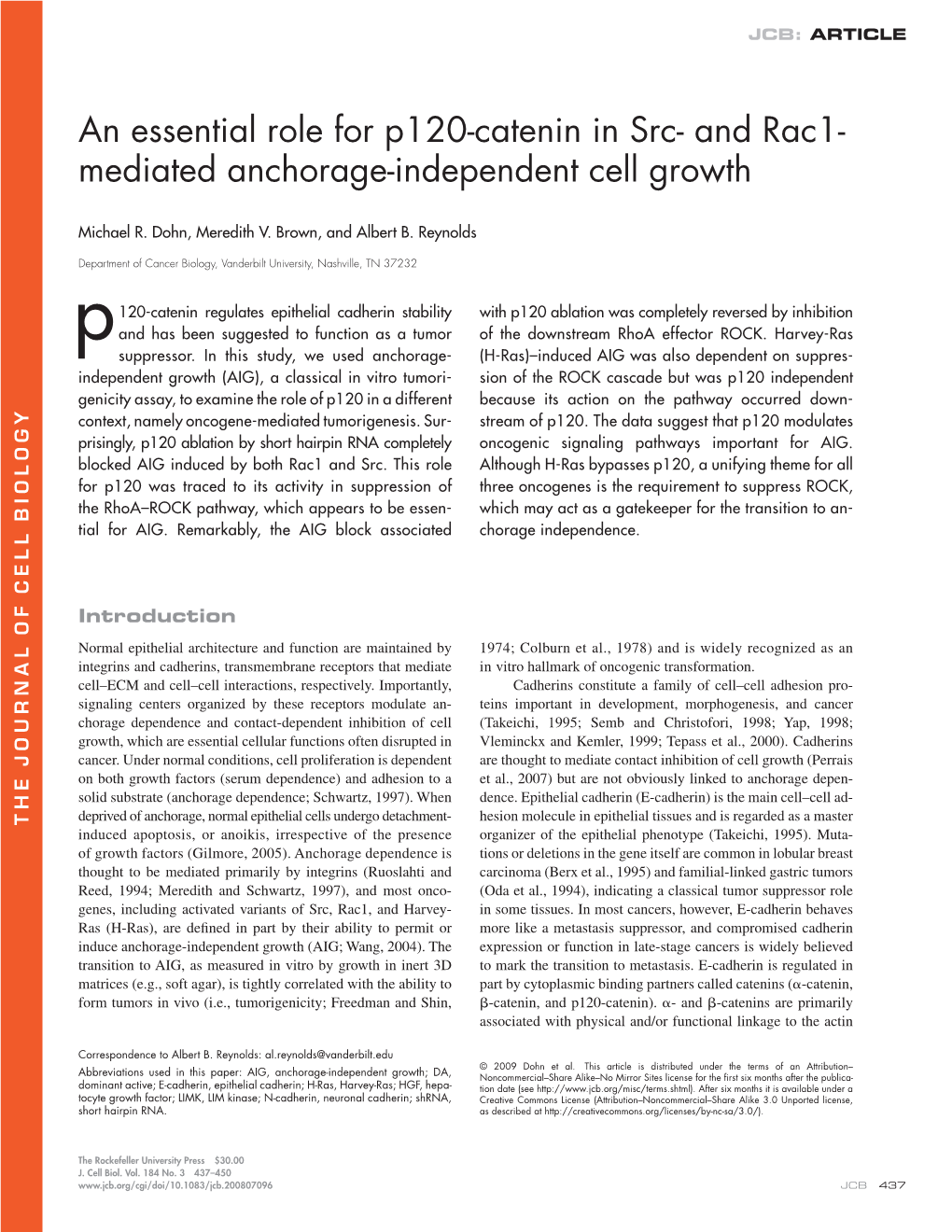 Mediated Anchorage-Independent Cell Growth