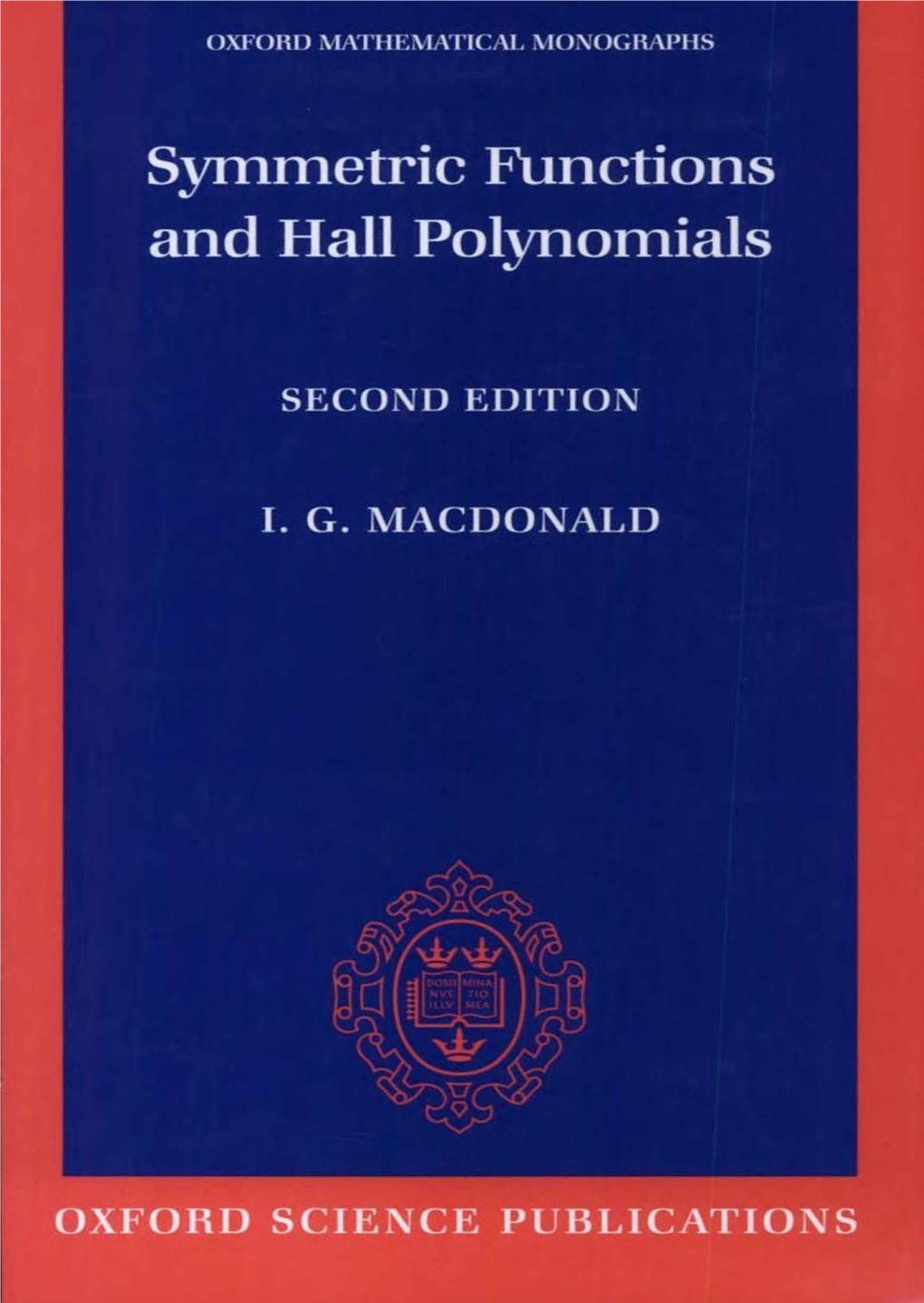 Symmetric Functions and Hall Polynomials