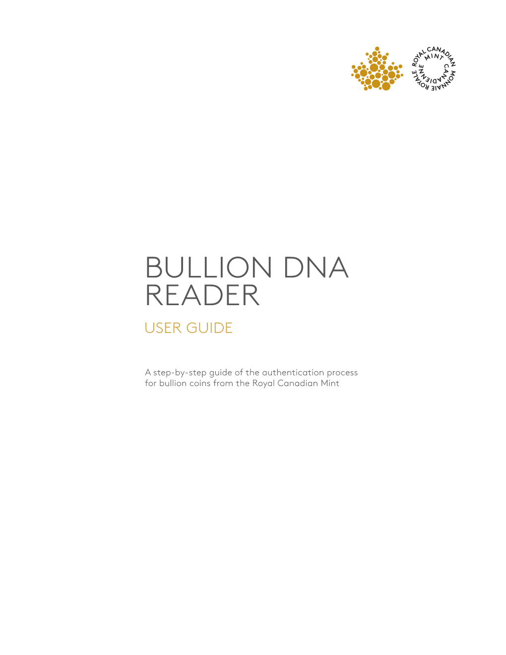 Bullion Dna Reader User Guide