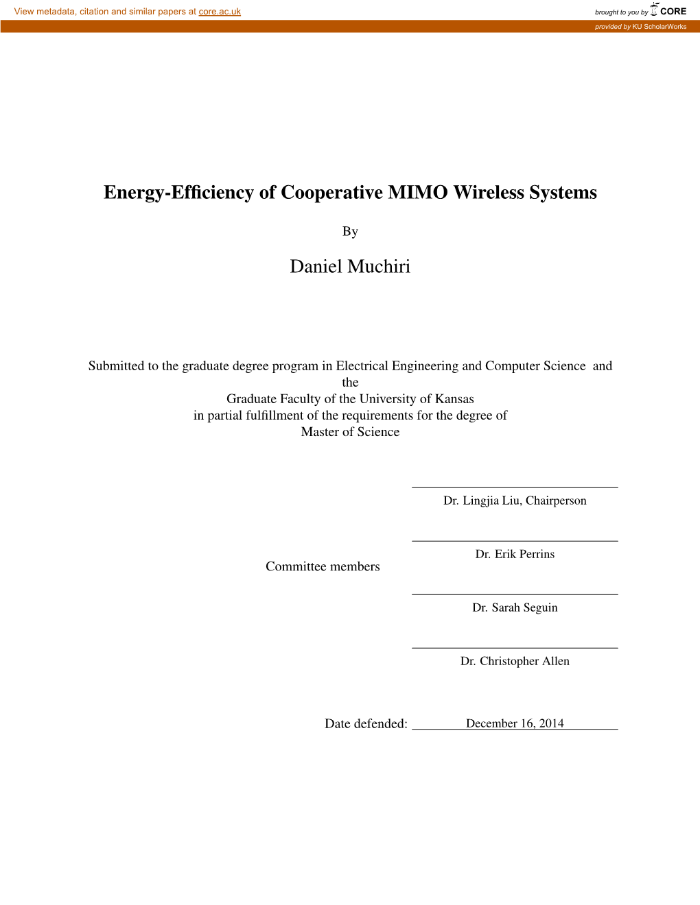 Energy-Efficiency of Cooperative MIMO Wireless Systems