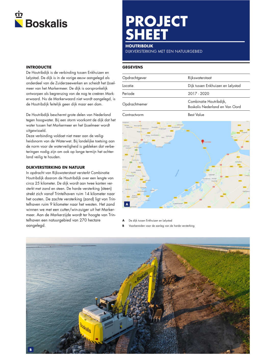 Project Sheet Houtribdijk Dijkversterking Met Een Natuurgebied