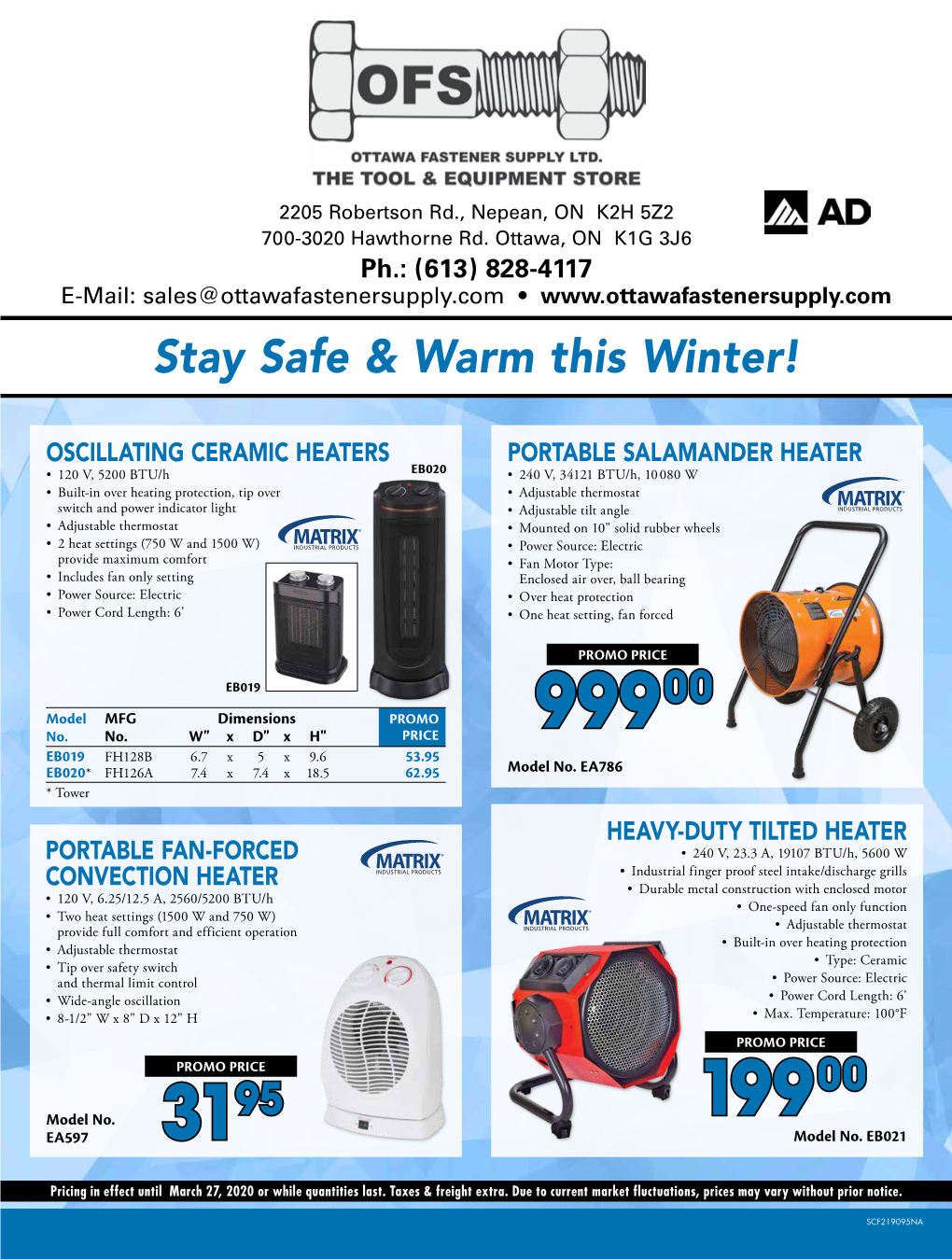 Stay Safe & Warm This Winter!