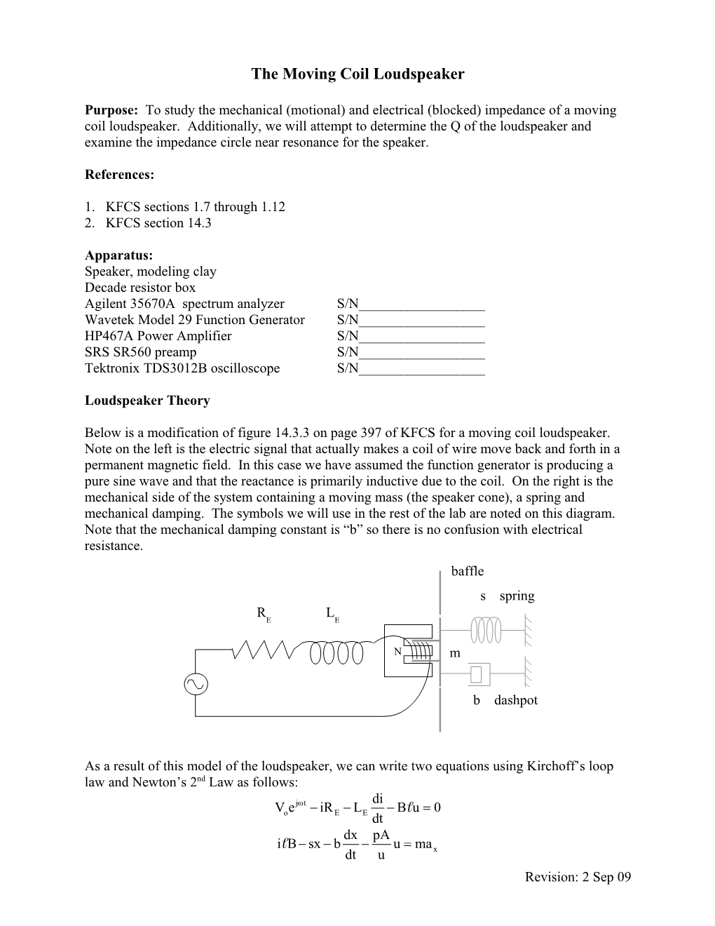 The Moving Coil Loudspeaker